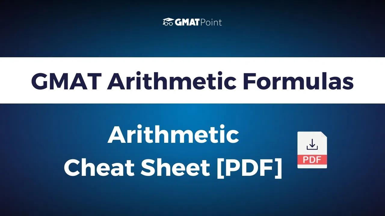 GMAT Arithmetic Formulas | Arithmetic Cheat Sheet [PDF] image