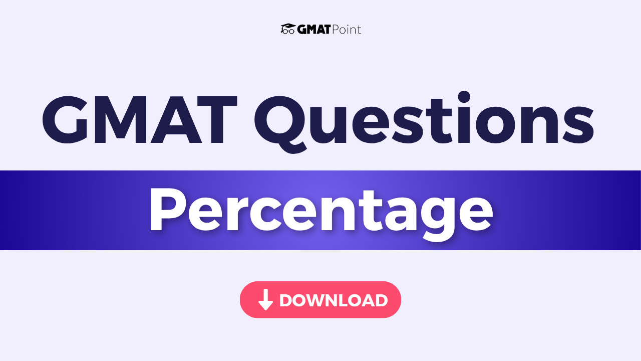 GMAT Percentage Questions